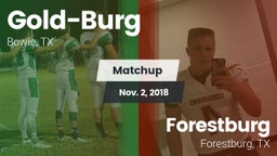 Matchup: Gold-Burg vs. Forestburg  2018