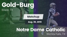 Matchup: Gold-Burg vs. Notre Dame Catholic  2019