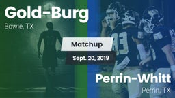 Matchup: Gold-Burg vs. Perrin-Whitt  2019