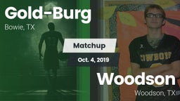 Matchup: Gold-Burg vs. Woodson  2019