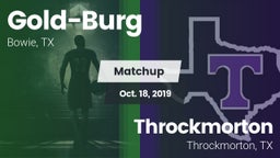 Matchup: Gold-Burg vs. Throckmorton  2019