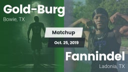 Matchup: Gold-Burg vs. Fannindel  2019