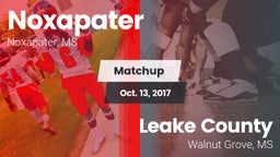 Matchup: Noxapater vs. Leake County  2017