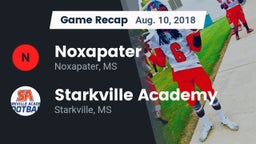 Recap: Noxapater  vs. Starkville Academy  2018
