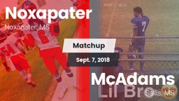 Matchup: Noxapater vs. McAdams  2018