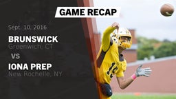 Recap: Brunswick  vs. Iona Prep  2016