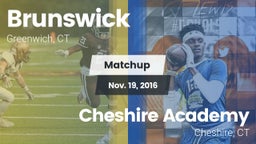 Matchup: Brunswick vs. Cheshire Academy  2016