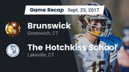 Recap: Brunswick  vs. The Hotchkiss School 2017