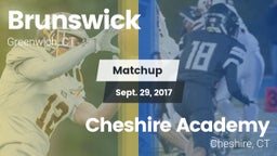 Matchup: Brunswick vs. Cheshire Academy  2017