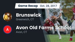 Recap: Brunswick  vs. Avon Old Farms School 2017