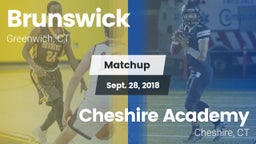 Matchup: Brunswick vs. Cheshire Academy  2018