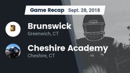 Recap: Brunswick  vs. Cheshire Academy  2018