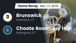 Recap: Brunswick  vs. Choate Rosemary Hall  2018