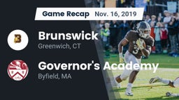 Recap: Brunswick  vs. Governor's Academy  2019