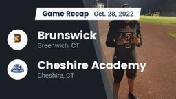 Recap: Brunswick  vs. Cheshire Academy  2022