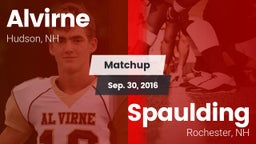 Matchup: Alvirne vs. Spaulding  2016