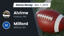 Recap: Alvirne  vs. Milford  2019