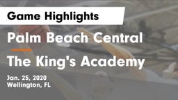 Palm Beach Central  vs The King's Academy Game Highlights - Jan. 25, 2020