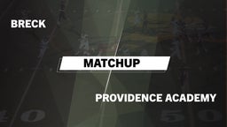 Matchup: Breck vs. Providence Academy  2016