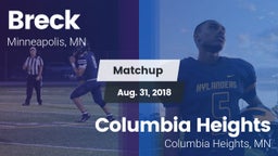 Matchup: Breck vs. Columbia Heights  2018