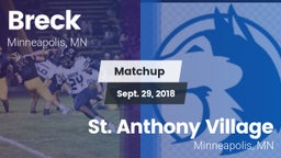 Matchup: Breck vs. St. Anthony Village  2018