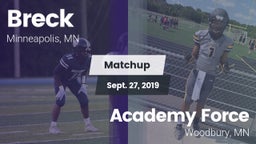 Matchup: Breck vs. Academy Force 2019