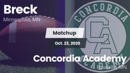 Matchup: Breck vs. Concordia Academy 2020