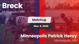 Matchup: Breck vs. Minneapolis Patrick Henry  2020