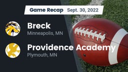 Recap: Breck  vs. Providence Academy 2022