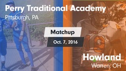 Matchup: Perry Traditional Ac vs. Howland  2016