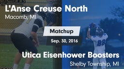 Matchup: L'Anse Creuse North vs. Utica Eisenhower  Boosters 2016