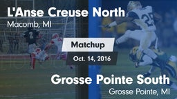 Matchup: L'Anse Creuse North vs. Grosse Pointe South  2016