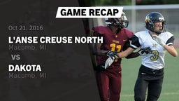 Recap: L'Anse Creuse North  vs. Dakota  2016