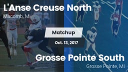 Matchup: L'Anse Creuse North vs. Grosse Pointe South  2017