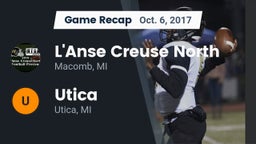 Recap: L'Anse Creuse North  vs. Utica  2017