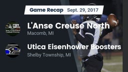 Recap: L'Anse Creuse North  vs. Utica Eisenhower  Boosters 2017