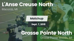 Matchup: L'Anse Creuse North vs. Grosse Pointe North  2018