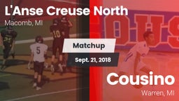 Matchup: L'Anse Creuse North vs. Cousino  2018