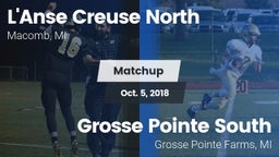 Matchup: L'Anse Creuse North vs. Grosse Pointe South  2018