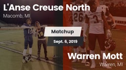 Matchup: L'Anse Creuse North vs. Warren Mott  2019