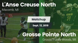 Matchup: L'Anse Creuse North vs. Grosse Pointe North  2019