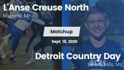 Matchup: L'Anse Creuse North vs. Detroit Country Day  2020