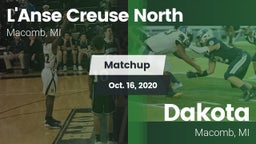 Matchup: L'Anse Creuse North vs. Dakota  2020