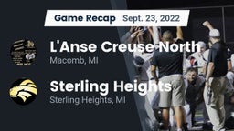 Recap: L'Anse Creuse North  vs. Sterling Heights  2022