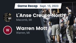 Recap: L'Anse Creuse North  vs. Warren Mott  2023
