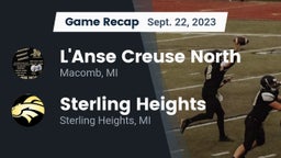 Recap: L'Anse Creuse North  vs. Sterling Heights  2023