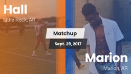 Matchup: Hall vs. Marion  2017