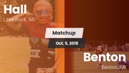 Matchup: Hall  vs. Benton  2018