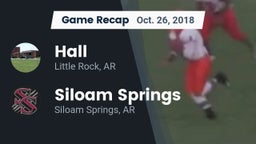 Recap: Hall  vs. Siloam Springs  2018