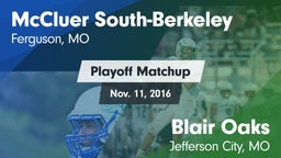 Matchup: McCluer South-Berkel vs. Blair Oaks  2016
